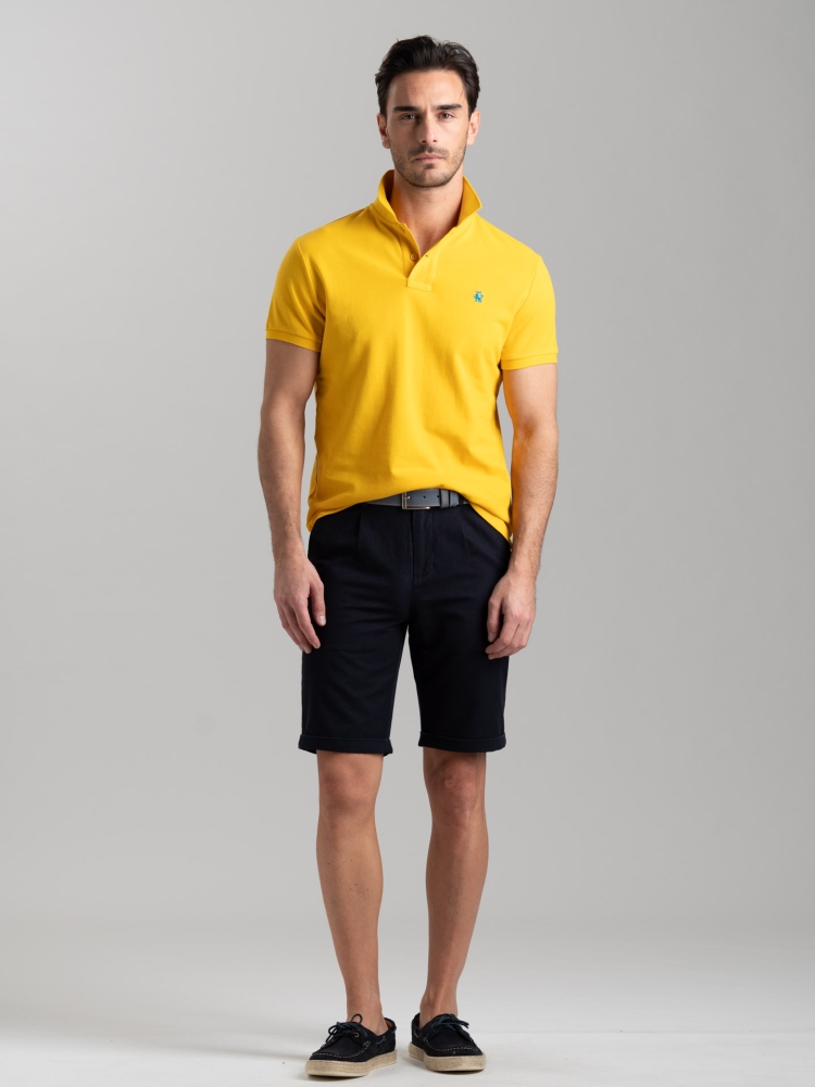 Polo uomo basica a mezza manica in cotone piquet Invidia 1973