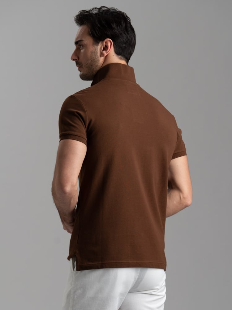 Polo uomo basica a mezza manica in cotone piquet Invidia 1973