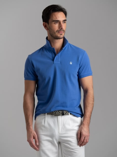 Polo uomo basica a mezza manica in cotone piquet Invidia 1973