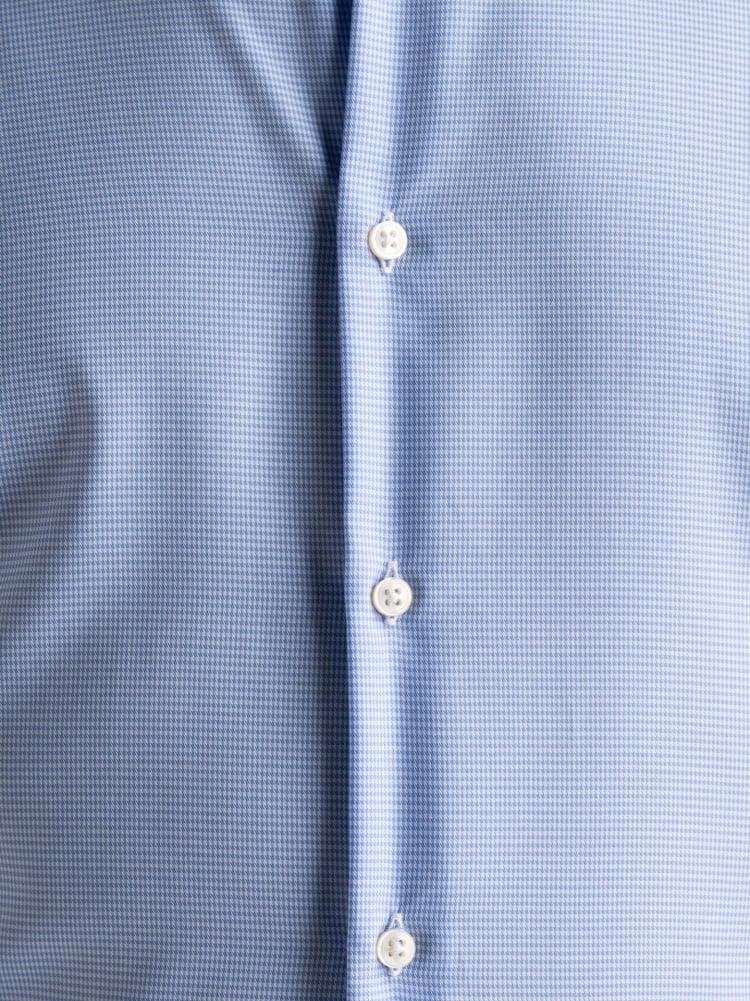Camicia uomo No-Stiro pied de poule in popeline di cotone Invidia 1973
