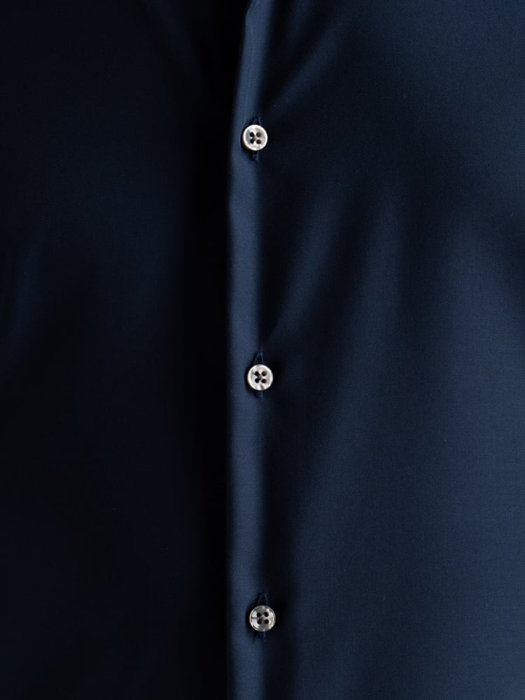 Camicia uomo No-Stiro tinta unita in cotone twill Invidia 1973