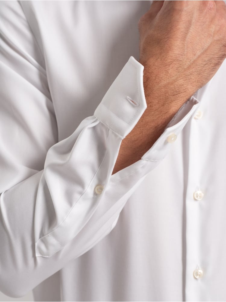 Camicia uomo No-Stiro tinta unita in cotone twill Invidia 1973