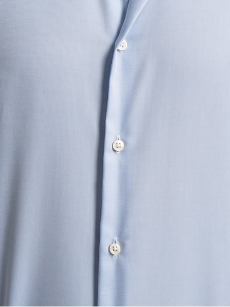 Camicia uomo No-Stiro tinta unita in cotone twill Invidia 1973 2