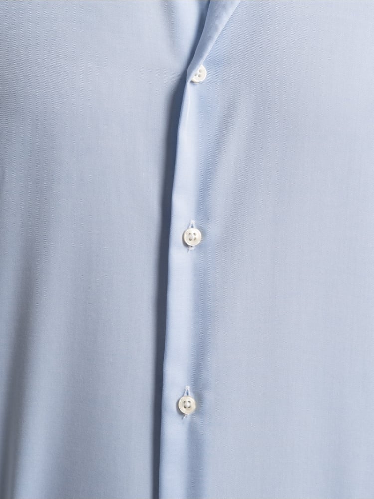 Camicia uomo No-Stiro tinta unita in cotone twill Invidia 1973
