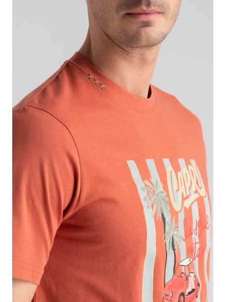 T-shirt uomo in jersey stampa Capri Invidia 1973 2