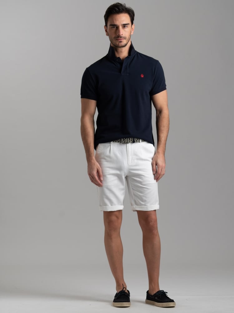 Polo uomo basica a mezza manica in cotone piquet Invidia 1973