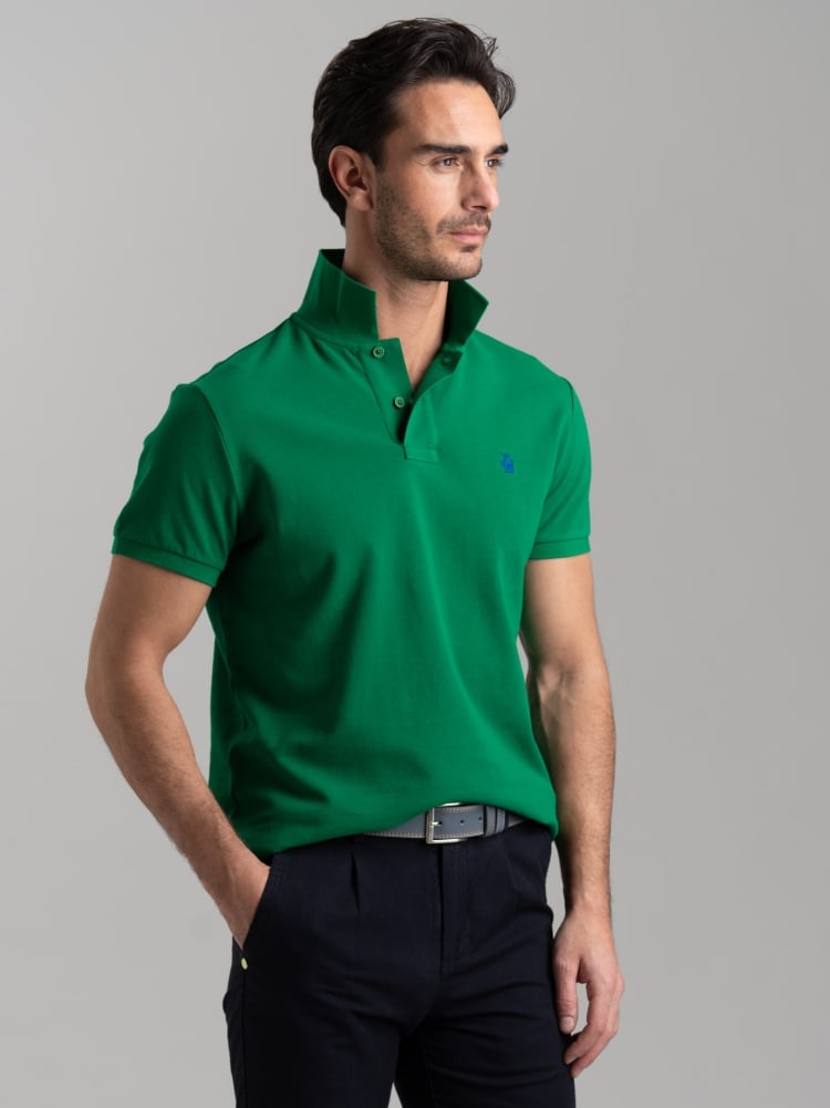 Polo uomo basica a mezza manica in cotone piquet Invidia 1973