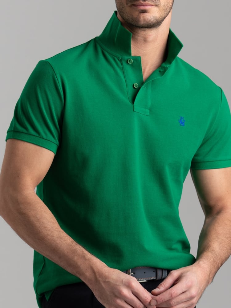 Polo uomo basica a mezza manica in cotone piquet Invidia 1973