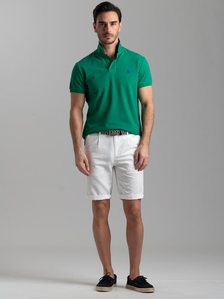 Polo uomo basica a mezza manica in cotone piquet Invidia 1973