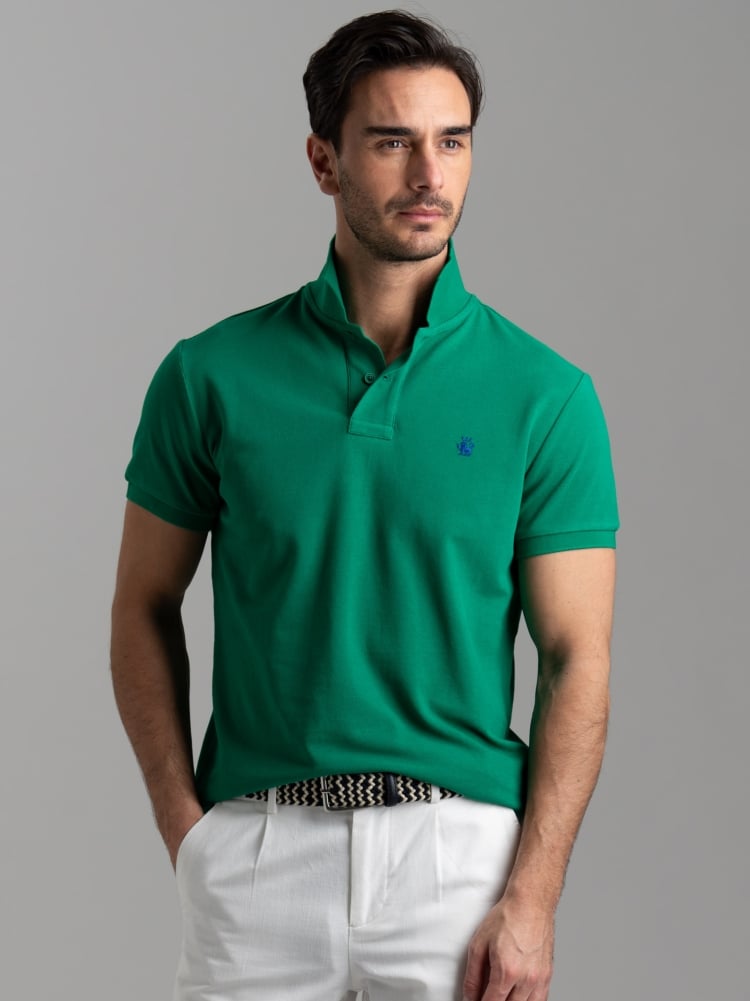 Polo uomo basica a mezza manica in cotone piquet Invidia 1973
