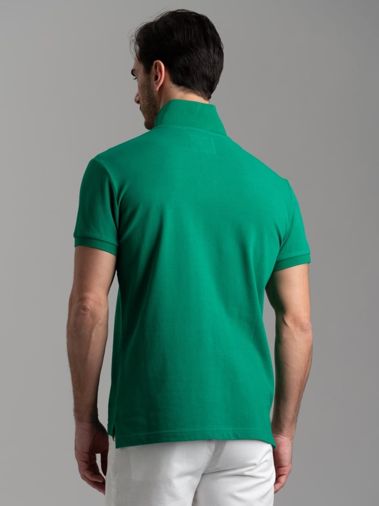 Polo uomo basica a mezza manica in cotone piquet Invidia 1973