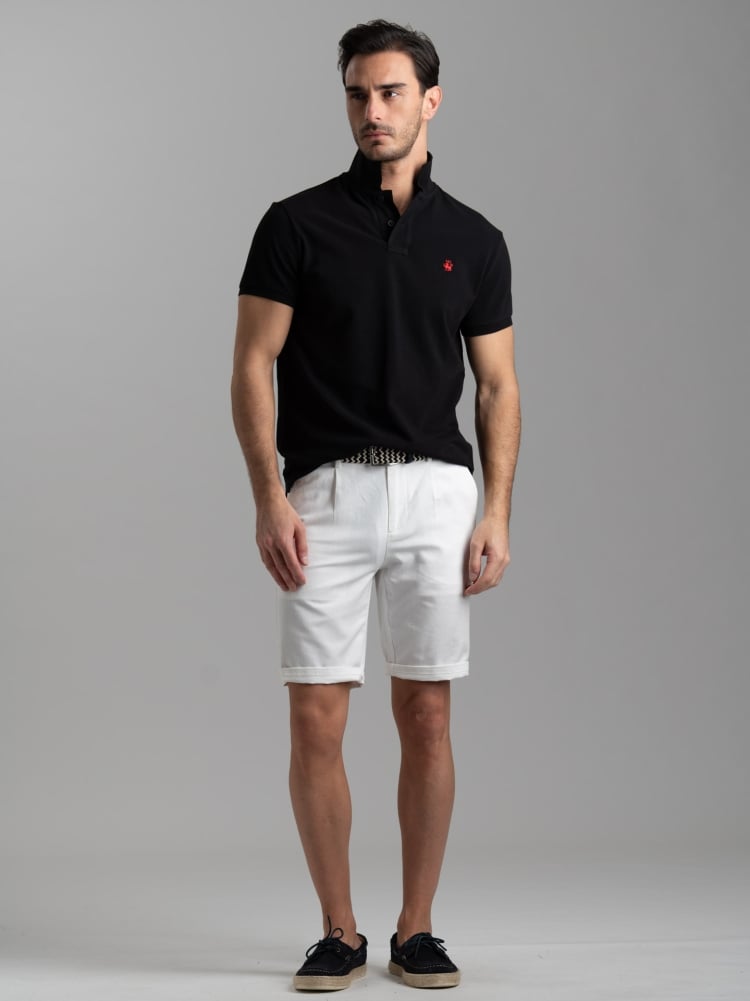 Polo uomo basica a mezza manica in cotone piquet Invidia 1973