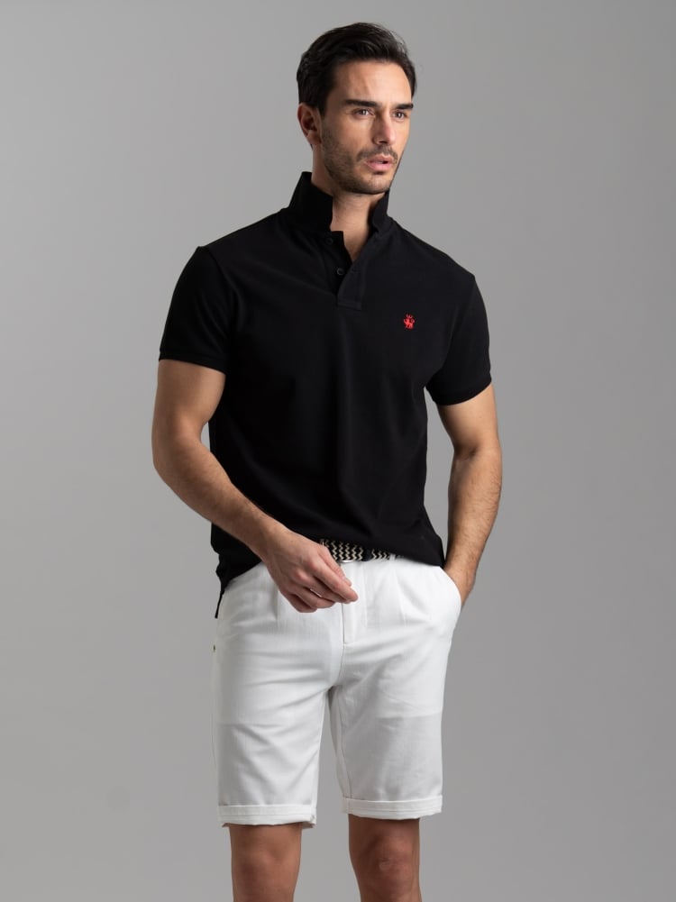 Polo uomo basica a mezza manica in cotone piquet Invidia 1973