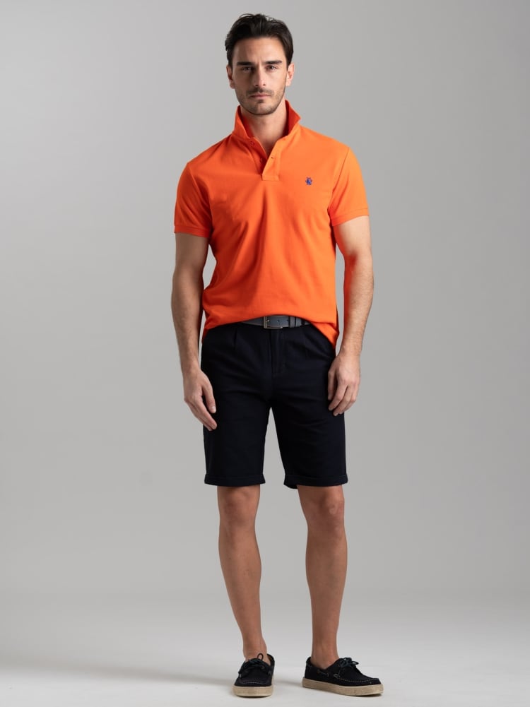 Polo uomo basica a mezza manica in cotone piquet Invidia 1973