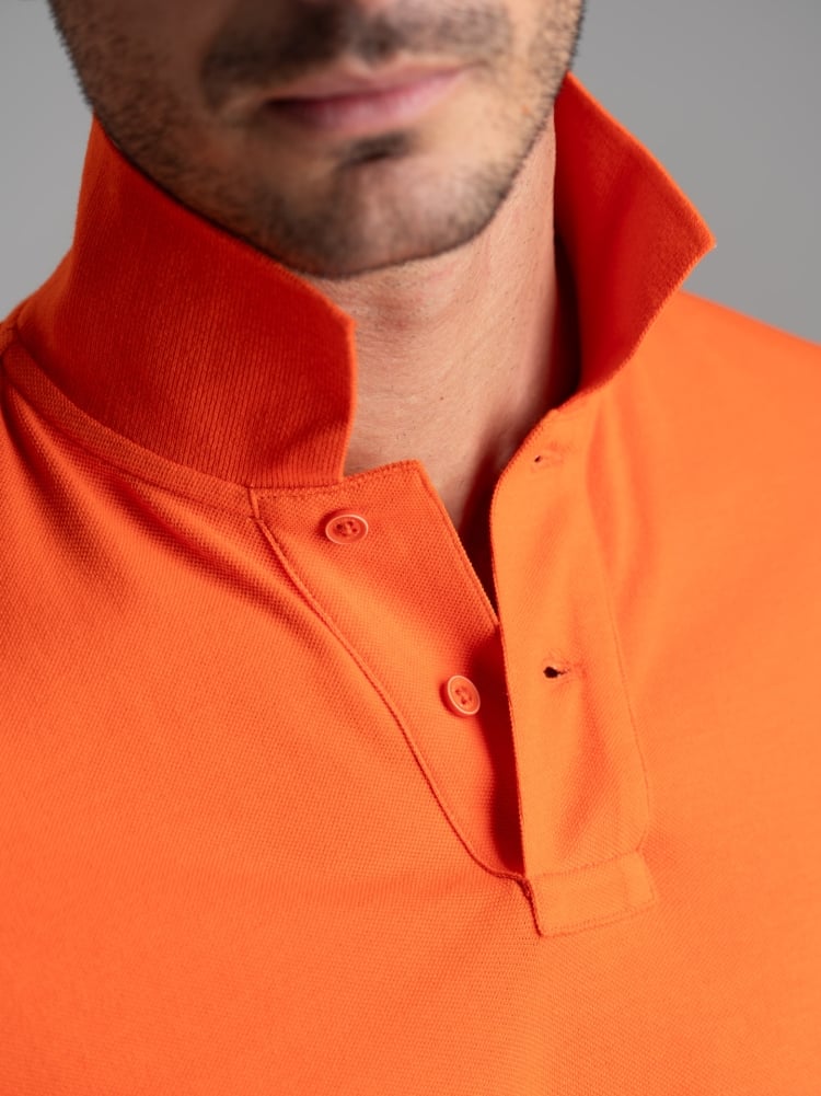 Polo uomo basica a mezza manica in cotone piquet Invidia 1973