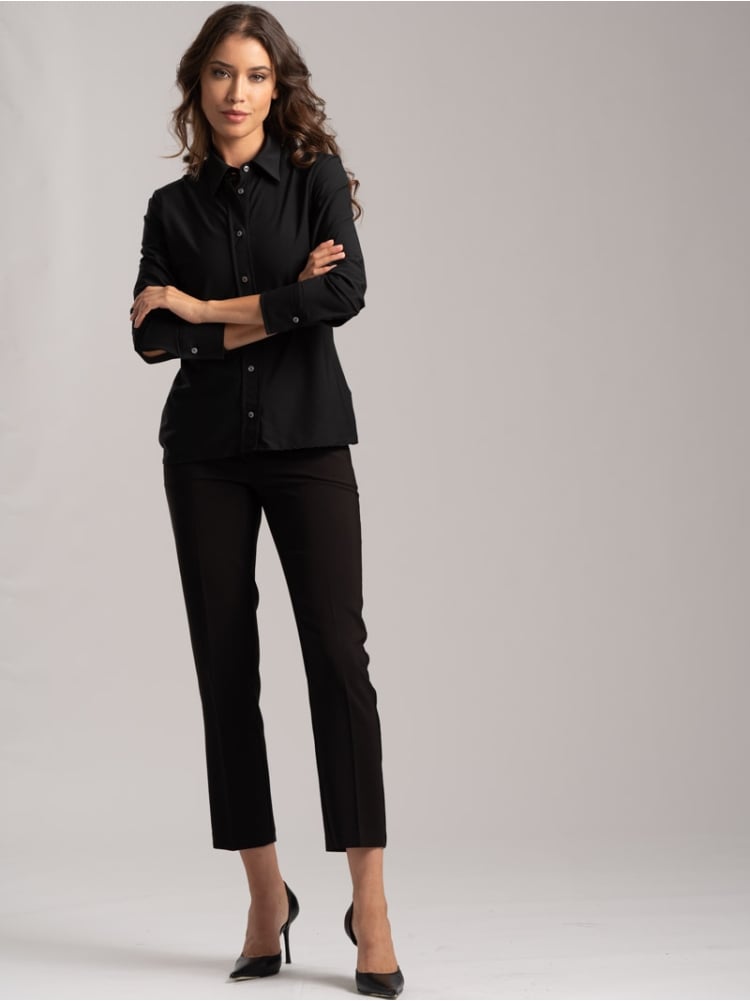 Camicia donna tinta unita in tessuto Tecno  Invidia 1973