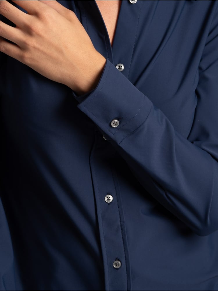 Camicia donna tinta unita in tessuto Tecno  Invidia 1973