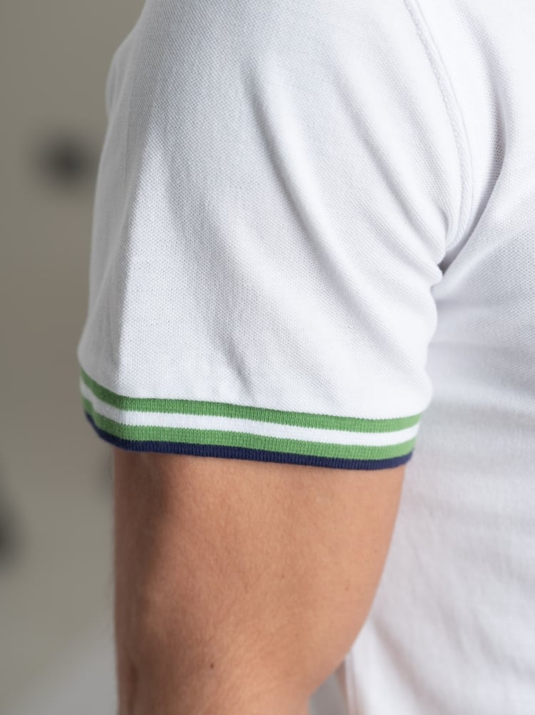 Polo uomo mezza manica con dettagli sportivi Invidia 1973