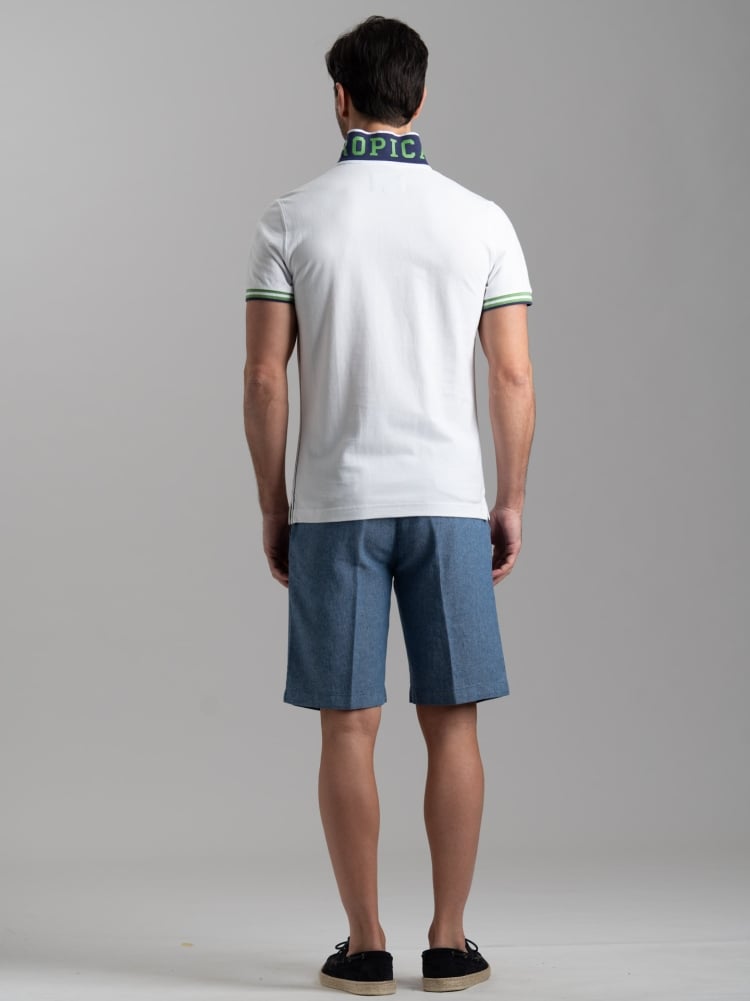 Polo uomo mezza manica con dettagli sportivi Invidia 1973
