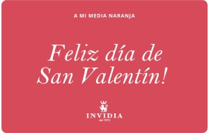 
			                        			Feliz día de San Valentín